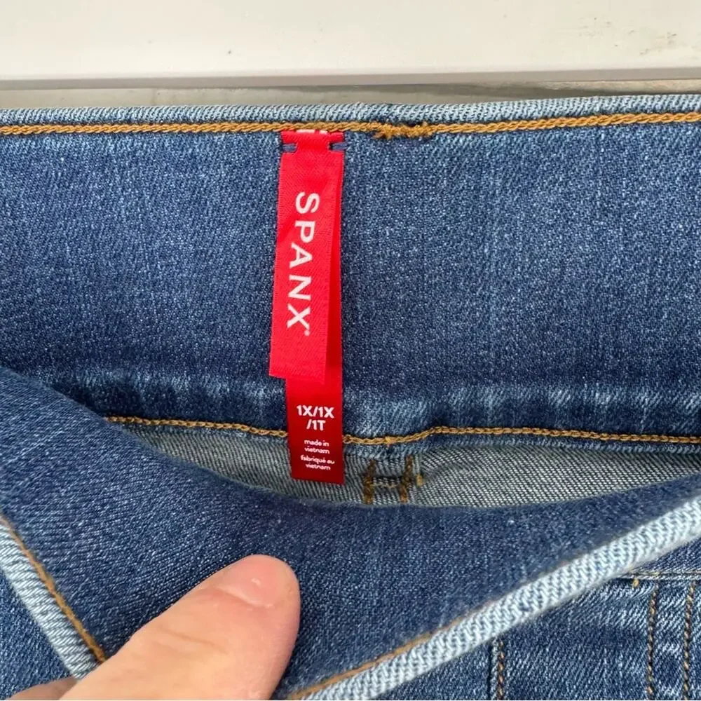 SPANX Everywhere Flare Jeans Vintage Indigo size 1X NEW NWT